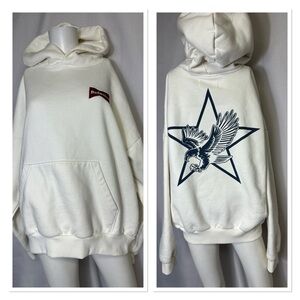 Budweiser by PacSun Ribbon Hoodie Size: XL  White
